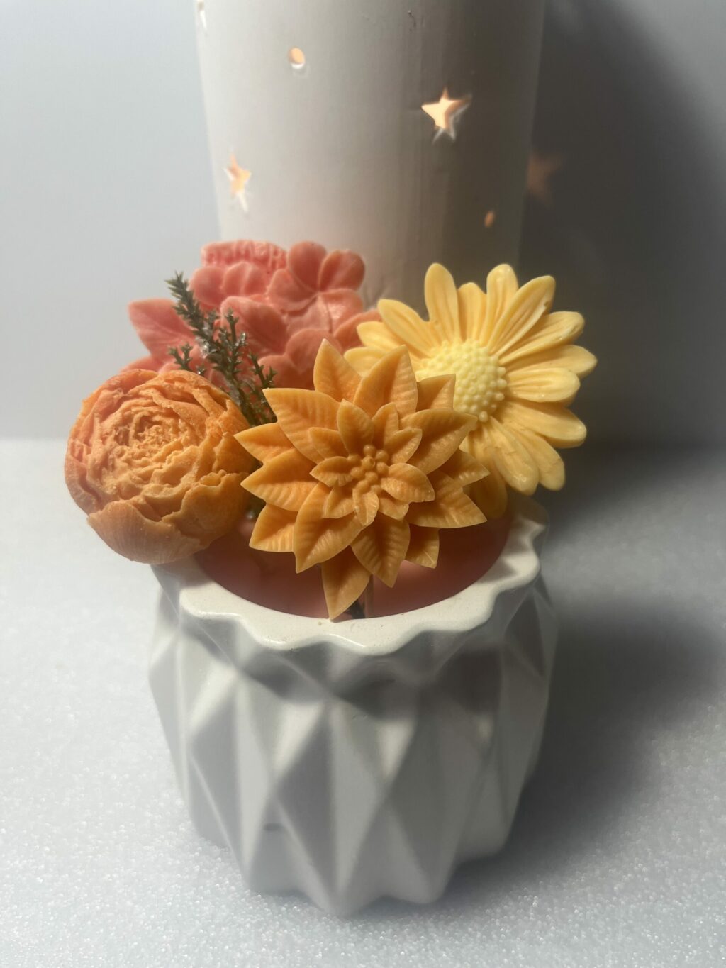 Bouquet of flowers; Rose, Orange, Cherry, Lemon